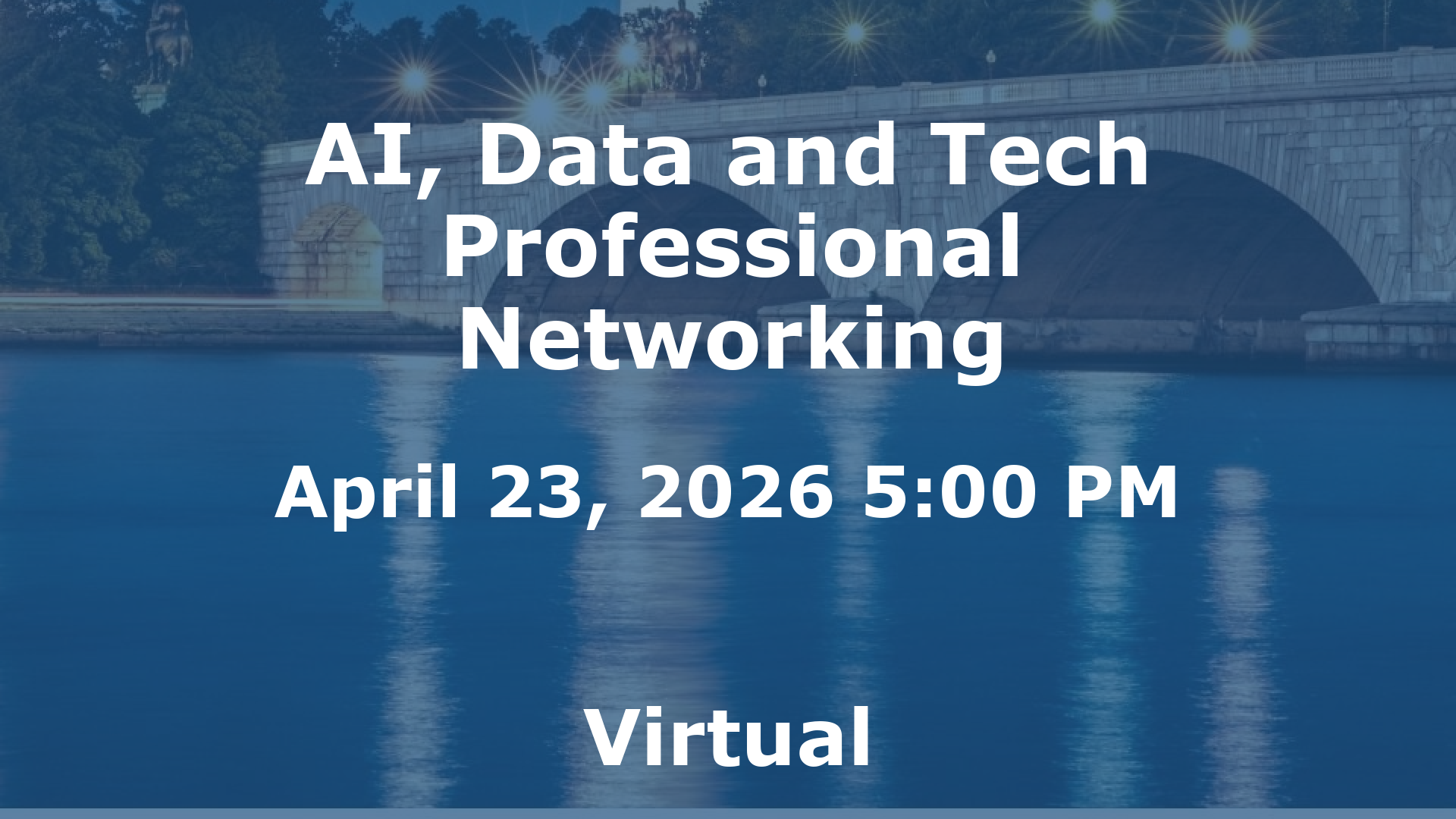 AI, Data and Tech Professional Networking event image